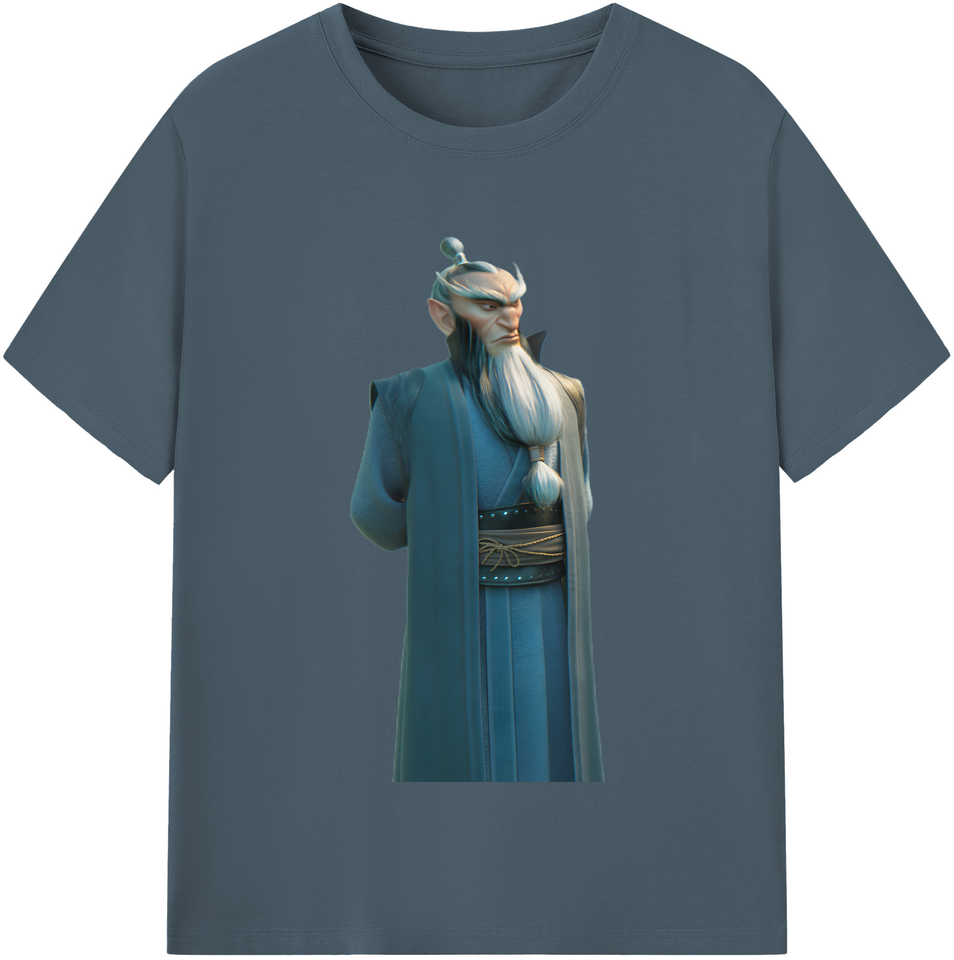 （画像用） Ne Zha 2 ナタ 魔童の大暴れ 綿100％半袖Tシャツ（フロントプリント）